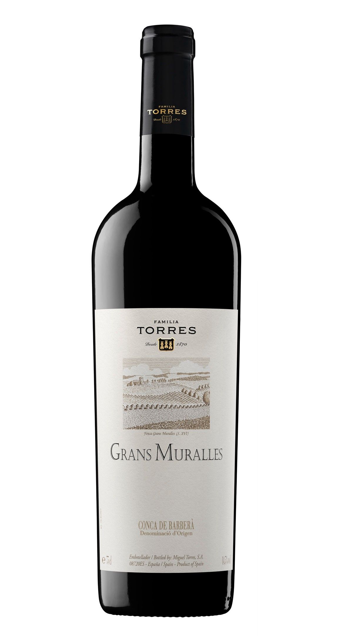 Grans Muralles 2020 (DO Conca de Barber�) -��Es uno de los cinco vinos m�s exclusivos de Familia Torres, que conforman la colecci�n Antolog�a Miguel Torres, y recientemente premiado como el Mejor Vino de Catalunya 2025 por los premios Vinari, el concurso de referencia de los vinos catalanes. Este tinto de la DO Conca de Barber�, que procede de un vi�edo al pie de las murallas que proteg�an el monasterio de Poblet, es el primer exponente del proyecto de recuperaci�n de variedades ancestrales. Se concibi� desde un inicio como un cupaje de variedades aut�ctonas con la incorporaci�n de la ancestral garr� en la primera a�ada de 1996, y de la querol a partir de 2009.