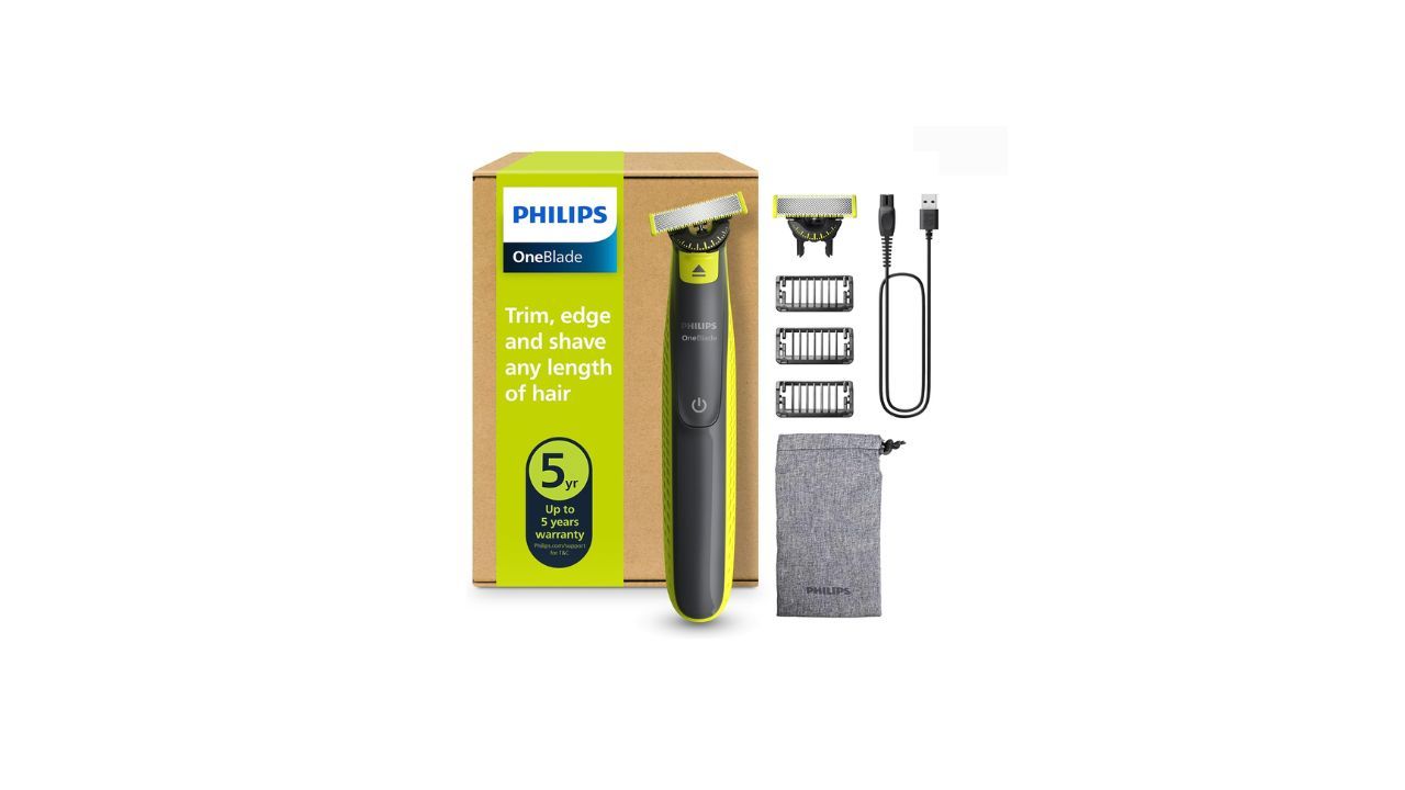 La Philips OneBlade 360 es una de las herramientas m�s populares para mantener barba corta, perfilar y afeitar sin irritar. Incluye 2 cuchillas 360 y 3 peines (1, 3 y 5 mm). Baja de 44,99 euros a 35,99 euros, un precio interesante para un dispositivo muy vers�til y f�cil de usar, especialmente para quien no quiere varias m�quinas en el ba�o.