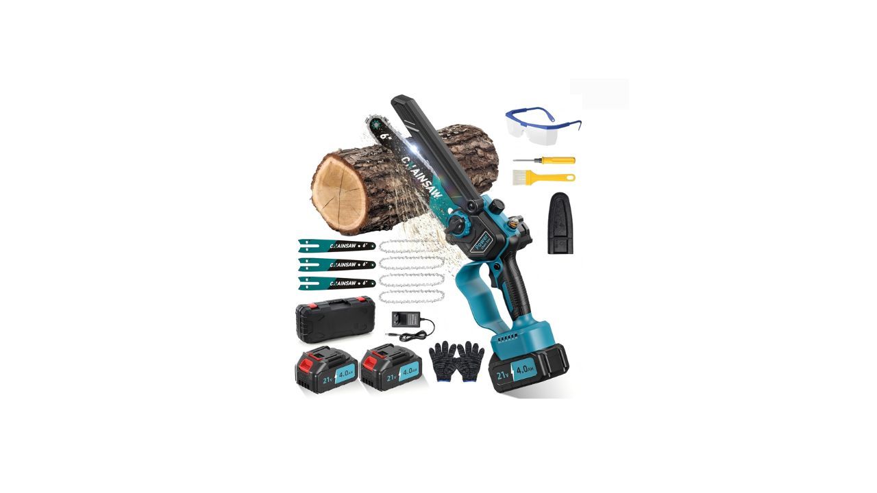 Este modelo combina lo mejor de dos mundos: motor sin escobillas y bater�a de gran capacidad (8000 mAh). Es una de las opciones m�s completas para usuarios que quieren una herramienta fiable para uso frecuente en el jard�n. Incluye dos bater�as, lo que da margen de sobra para trabajos continuados, y su potencia es suficiente para poda exigente sin perder control. Es una buena elecci�n para quien busca una mini motosierra ?para todo?.