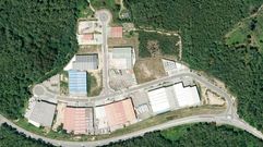 Vista a�rea del pol�gono industrial de Augalevada