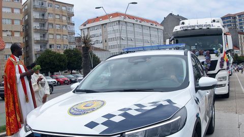 Procesi�n de San Crist�bal y bendici�n de veh�culos en Ribeira 2026