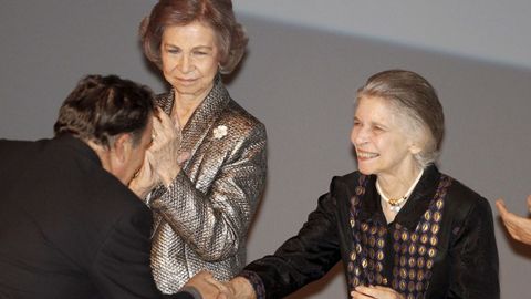 Irene de Grecia junto a la reina Sof�a, en una imagen del a�o 2017