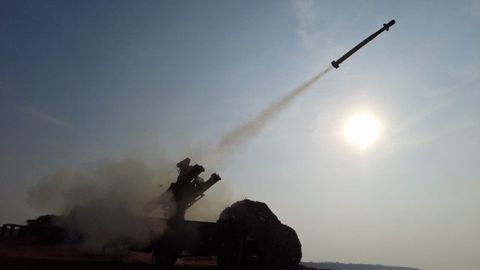 Misiles en el estrecho de Ormuz.