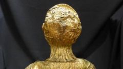 Busto-relicario de Santa Inés, procedente del Museo de la Colegiata del Colegio-Noviciado de San Luis de Villargarcía de Campos, en Valladolid.