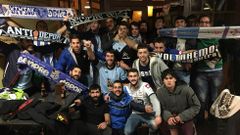 Los pe�istas celtistas y deportivistas de Allariz, juntos el pasado s�bado