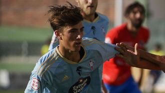 Javi Rodr�guez, durante su etapa en el Celta C Gran Pe�a.
