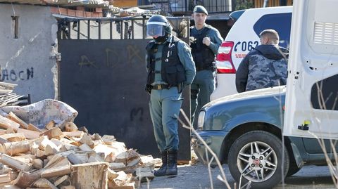 Operacin antidroga de la Guardia Civil en el poblado del Vao