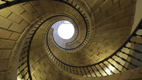 Escalera del Museo do Pobo Galego, en Santiago.