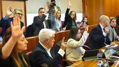 Imagen de archivo de un pleno municipal en Vigo.