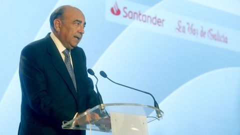 El presidente del Banco Santander en Espaa, Luis Isasi Fernndez de Bobadilla, en el foro de presentacin