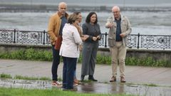 Beln do Campo estuvo acompaada del alcalde de Noia, Santiago Freire, y varios concejales