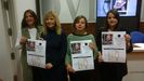 La concejala de Igualdad, Marisa Ponga, acompa�ada de la vicealcaldesa Ana Taboada y Andrea Rodr�guez y Lucia �lvarez, de Abogadas por la Igualdad