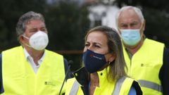La conselleira de Infraestruturas, Ethel V�zquez, expres� ante Lores y C�sar Mosquera sus dudas sobre la variante de Alba 