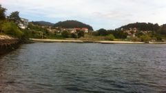 Litoral de Vilaboa, en la r�a de Vigo, en una foto de archivo