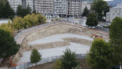 Imagen del destierre de la parcela en la que se ubicar� el edificio
