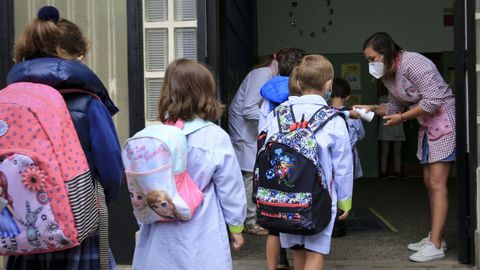 Regreso a las aulas en el colegio lucense San Jos