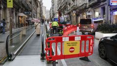 El pasado viernes se ejecutaron reparaciones en el primer tramo de la calle Concordia.