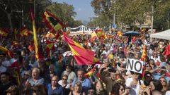 Manifestaci�n, este domingo en Barcelona, convocada por Sociedad Civil Catalana bajo el lema �Ni amnist�a ni autodeterminaci�n: no en mi nombre�