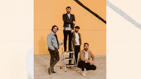 Miembros del grupo Gente Terrible, de izquiera a derecha: Dacosta, Sergio, Xuan y Manu.