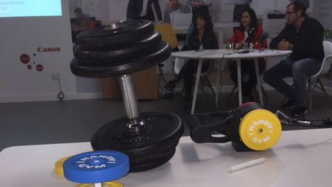 El gimnasio m�s peque�o del mundo cabe en una mano y est� hecho en Vigo