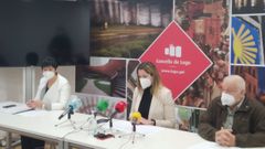 L�pez Racamonde, M�ndez y Abelleira, ayer en la presentaci�n del programa