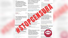 Imagen utilizada en la campa�a del mundo de la cultura #StopCensura