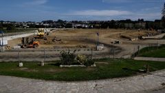 Así evolucionan las obras del dragado de la ría de O Burgo