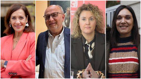 Obdulia Taboadela, Abel Losada, Patricia Otero y Carmen Rodr�guez Dacosta.