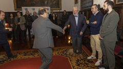 Jos� Mar�a Leal, recibindo o premio