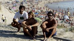 Ignacio, Fernando y Javier, exsocorristas que auxiliaron a las j�venes en Doni�os