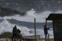 El fuerte oleaje dej� un impresionante espect�culo en la Costa da Morte: �mira las im�genes!