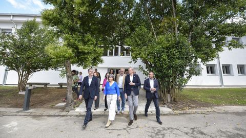 Visita de Alfonso Rueda a la ampliaci�n del IES Aquis Celenis de Caldas de Reis 
