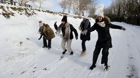 Nieve en O Cebreiro