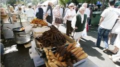 Puesto de churros en el parque de Santa Margarita