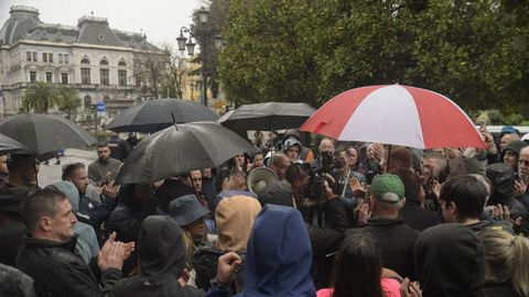 Protesta en Oviedo de ganaderos y agricultores