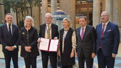 Ministros de Pesca de Bélgica, Francia, Italia, Países Bajos, España y Portugal, el 17 de noviembre del 2025, en Bruselas, donde solicitaron a la Comisión Europea una revisión de la política pesquera común