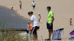 Imagen de la playa de Cab�o de A Pobra, concello en el que se ha detectado un positivo tras varias mas de una semana sin ninguno