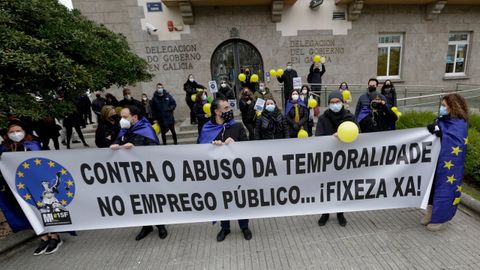 Manifestacin de interinos en A Corua