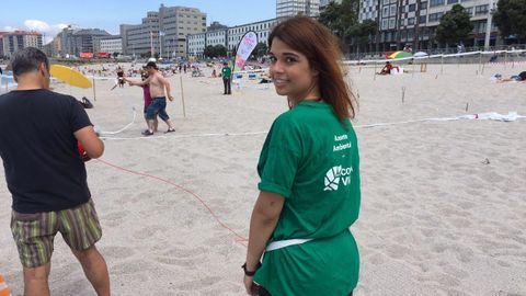 AMBIENTE EN LAS PLAYAS DE A CORU�A POR LA TARDE
