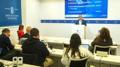 Rueda de prensa de Luis Menor este lunes tras la reuni�n de la Junta de Gobierno.