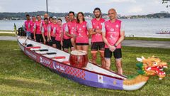Los veteranos del Ras Baixas-Boiro ultiman los preparativos para el gallego de barco dragn.