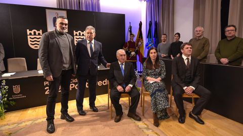 Entrega dos premios Cidade de Pontevedra a Fernando Pintos e Polo Correo do Vento
