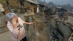 Da despus de los incendios en San Vicente de Leira
