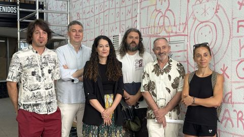 Presentaci�n de la intervenci�n de arte urbana en las galer�as Pasaje.