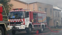 Imagen de archivo de una intervenci�n de los bomberos de Betanzos