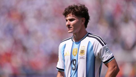 Juli�n �lvarez, durante la final del Mundial entre Argentina y Espa�a