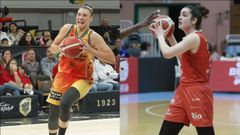 Raquel Carrera, con el Valencia, y Paula Xinzo, con el Ensino Lugo