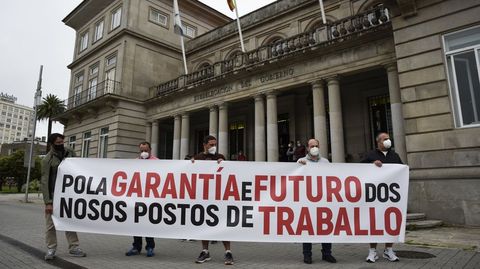 Comit� de empresa de f�brica de Ence en Pontevedra