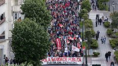 Manifestaci�n por la sanidad p�blica en Vigo