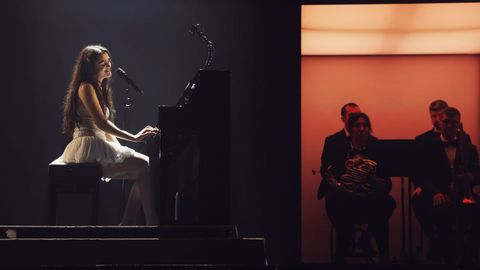 Amaia en el concierto que ofreci&oacute; en A Coru&ntilde;a el pasado fin de semana. 